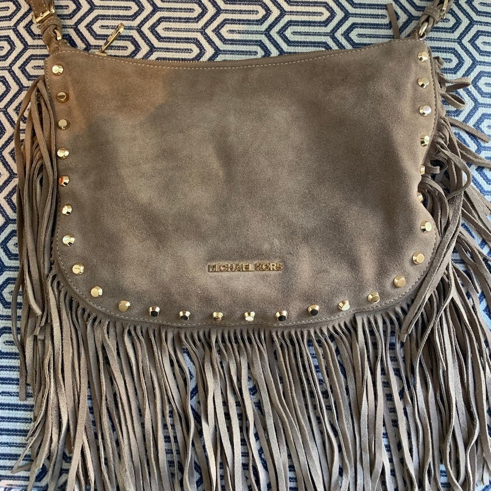 Michael Kors Suede fringe handbag